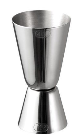 Cocktail-Doppelmaß 45 x mm Edelstahl