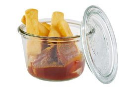 Weck-Glas mit Deckel 370 ml 3er-Pack