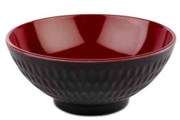 Schale -ASIA PLUS- Ø 13 cm rot/schwarz