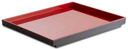 GN 1/2 Tablett -ASIA PLUS- rot/schwarz 325 x 265 mm