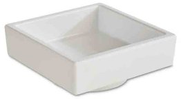 Bento Box -ASIA PLUS- 7,5 x cm flach weiß/weiß
