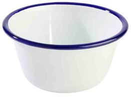 Schale -ENAMELWARE- 0,5 l Ø 13 cm weiß/weiß