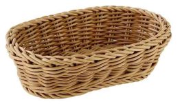 Korb oval 19 x 12 cm braun