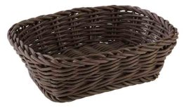 Korb rechteckig 19 x 13 cm mokka