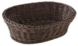 Korb oval 25 x 19 cm mokka