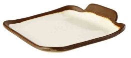 Teller flach eckig -CROCKER- creme Ø 140 mm