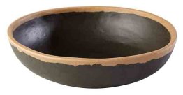Schale flach -CROCKER- Ø 16 cm braun