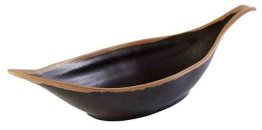 Blattschale -CROCKER- 42 cm braun