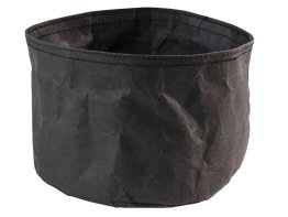 Brottasche PAPERBAG rund 17 cm schwarz