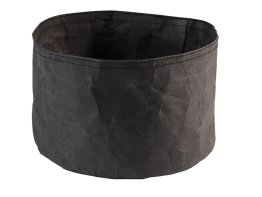 Brottasche PAPERBAG rund 20 cm schwarz