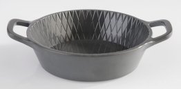 Schale MINI 8,5 cm zwei Griffe anthrazit