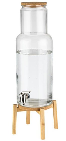 Getränkespender NORDIC WOOD 230 x mm Glas