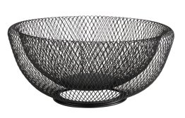 Brot- und Obstkorb WIRE Ø 31 cm schwarz