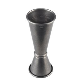 Barmaß 2,5/5 cl Antik-Edelstahl-Look 45 x mm