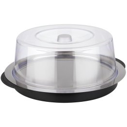 Thermo Tablett-Set kühlbar rund Ø 35 cm Schwarz, transparent