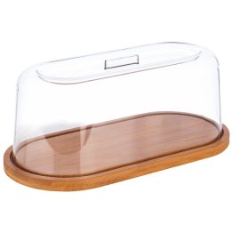 Tablett Bambus mit Haube 28 x 14 cm H: 11,5