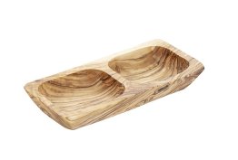 Schale OLIVE 17,5 x 8,5 cm H: 2,5 Braun,