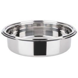 Speisenbehälter rund Ø 30,5 cm H: 8 Edelstahl