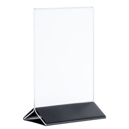 Kartenhalter schwarz für DIN A4 210 x 70 mm