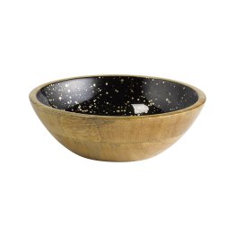 Schale MANGO starry sky Ø 24 cm, H: 7,5 cm Schwarz, gold