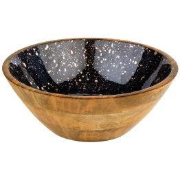 Schale MANGO starry sky Ø 30 cm, H: 10,5 cm Schwarz, gold