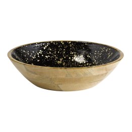 Schale MANGO starry sky Ø 37 cm, H: 9 cm Schwarz, gold