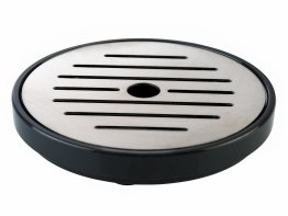 Tropfenschale, 2-teilig schwarz Ø 9,5 cm, H: 1,5 cm