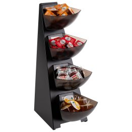 Multi-Rack, 4-stufig 19 x 31 cm, H: 53 cm Edelstahl