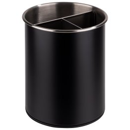 Besteckbehälter silber, drehbar Ø 13 cm, H: 16,5 cm Edelstahl