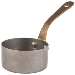 Stielkasserolle / Serviertopf Ø 7 cm, H: 3,5 cm Edelstahl