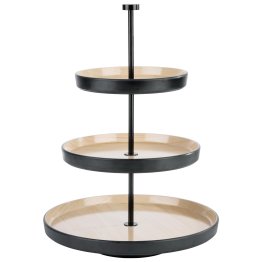 Etagère, 3-stufig FRIDA Ø 20 - 25 32 cm, H: 43 cm Edelstahl