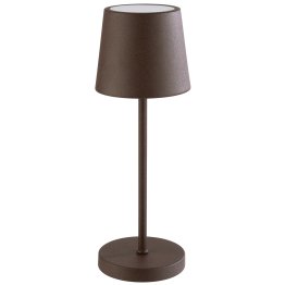 Tischleuchte MERLE MINI Ø 9 cm, H: 25 cm Rostfarben