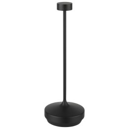 Tischleuchte NISSRIN Ø 8 cm, H: 25 cm Schwarz