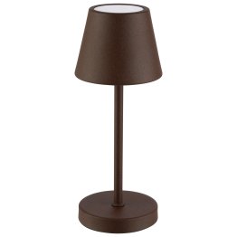 Tischleuchte MERLE MICRO Ø 8 cm, H: 20 cm Rostfarben