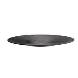Servierplatte NERO Ø 50 cm, H: 3,5 cm Schwarz