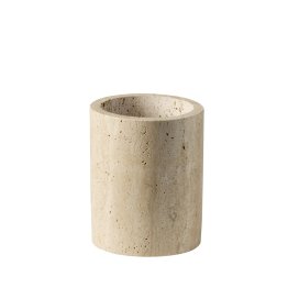 Besteckbehälter -TRAVERTINE- Ø 11 cm, H: 13,5 cm