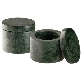 Dose, 2er Set -MINERA- Ø 6 cm, H: 5 40 ml Grün