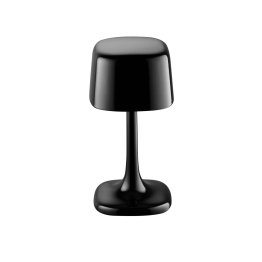 Tischleuchte -SOHO- 10,5 x cm, H: 21,5 cm Glossy black