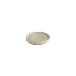Untertasse -THE GRID- Ø 12,5 cm, H: 2 cm Sand Porzellan