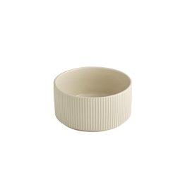Schale -THE GRID- Ø 16 cm, H: 8 cm Sand Porzellan