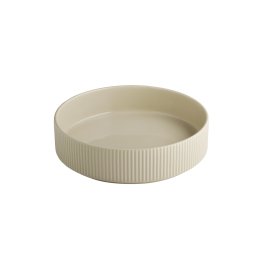 Teller / Schale -THE GRID- Ø 23 cm, H: 6 cm Sand Porzellan