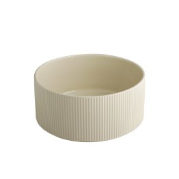 Schale -THE GRID- Ø 23 cm, H: 10,5 cm Sand Porzellan