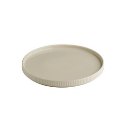 Teller -THE GRID- Ø 26 cm, H: 2,5 cm Sand Porzellan
