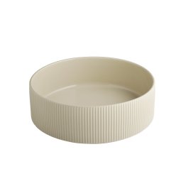 Schale -THE GRID- Ø 26 cm, H: 8,5 cm Sand Porzellan