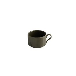 Cappuccinotasse -THE GRID- Ø 9 cm, H: 6 200 ml Mud (braun) Porzellan