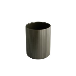 Dressingtopf -THE GRID- Ø 12,5 cm, H: 16,5 cm Mud (braun) Porzellan