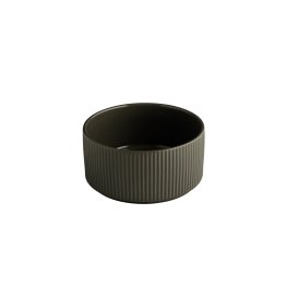 Schale -THE GRID- Ø 16 cm, H: 8 cm Mud (braun) Porzellan