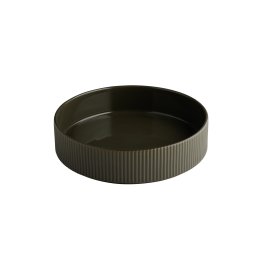 Teller / Schale -THE GRID- Ø 23 cm, H: 6 cm Mud (braun) Porzellan