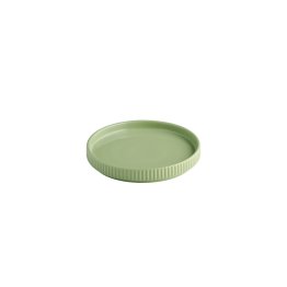 Teller -THE GRID- Ø 16 cm, H: 2,5 cm Salbei Porzellan