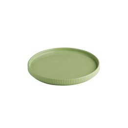 Teller -THE GRID- Ø 23 cm, H: 2,5 cm Salbei Porzellan